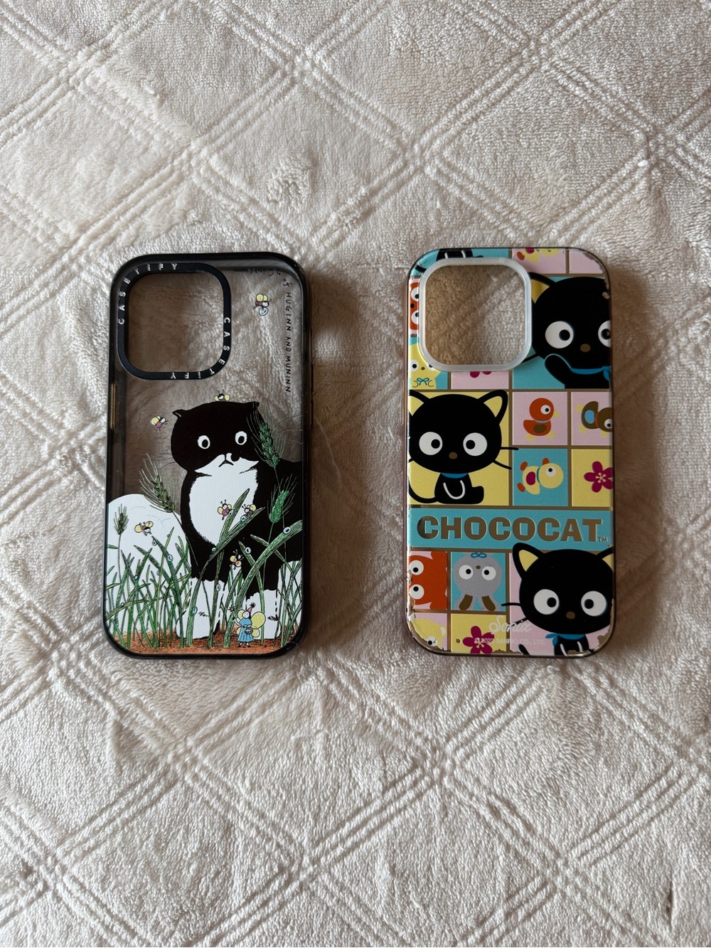 SET OF 2 iPhone 14 Pro Cat Themed Phone Cases (Casetify,Sonix,Sanrio)